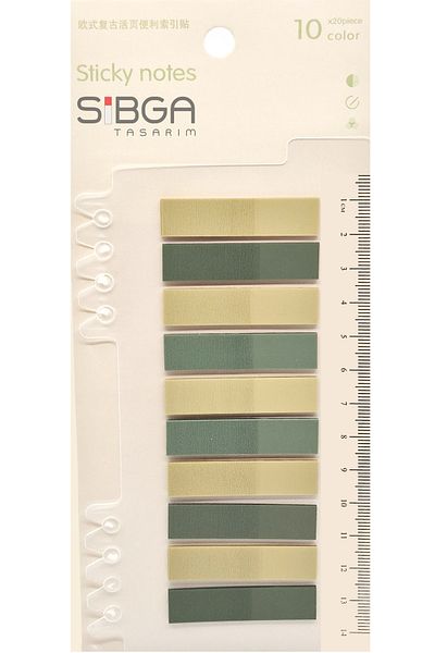 sibga tasarım Transparent Color Postit Post-It Post It. Book Marker Bookmark Postit Sticker Note Paper 200 Sheets