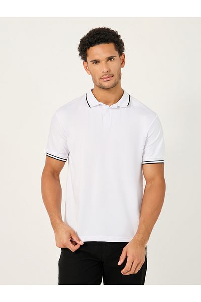Styli Regular Fit Short Sleeve Stretch Polo T-Shirt