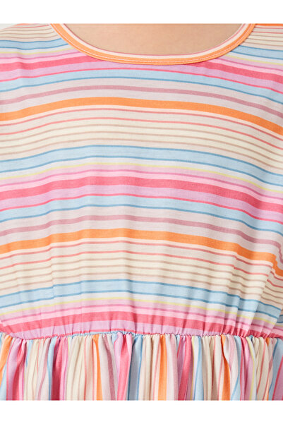 Styli Striped Short Sleeve Dress