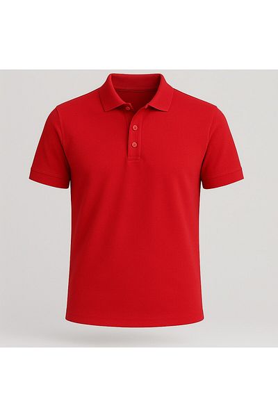 The Clover Men's Polo Neck Button Short Sleeve 100% Cotton T-Shirt Thclvr.Dncr