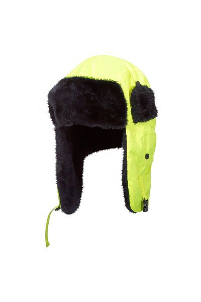 Lahti Pro Foldable Fur Hat With Ears / Green