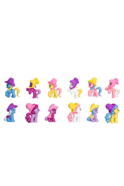 MY LITTLE PONY Set 12 Figurine Ponei Cu Palarie, Tnagora®, 5.5 cm