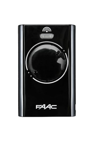 FAAC Garage Door Remote Control, Faac XT2, 868 MHz, Black