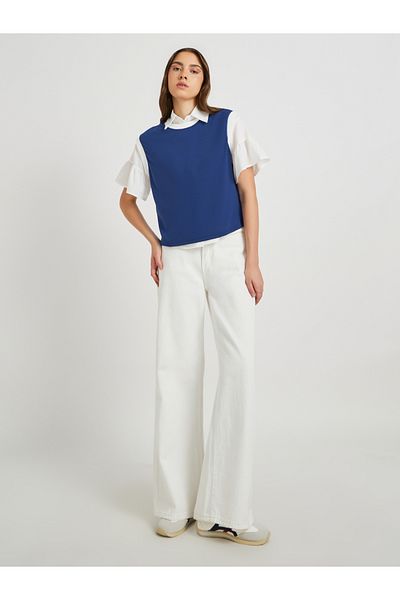 Styli Solid Sleeveless Round Neck T-Shirt
