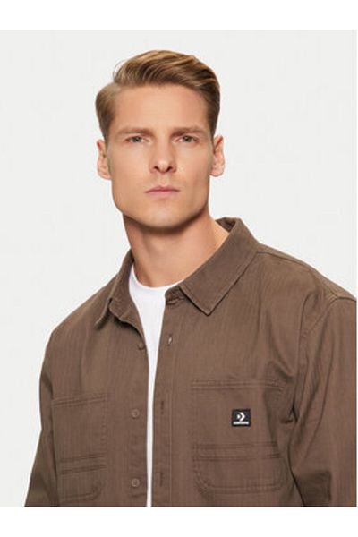 converse converse Men's Shirt 10026973-A02 Beige