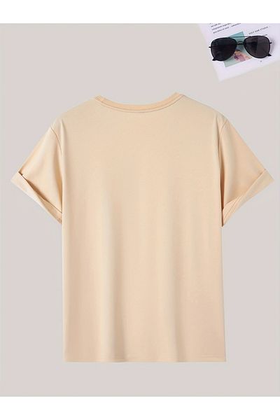 WOODROFFE Ανδρικό μπλουζάκι με γραφικό μπαλόνι Bird Oversize Loose Boyfirend Μαύρο