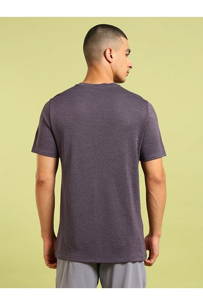 Technosport By Styli Melange Short Sleeve Slim Fit T-Shirt