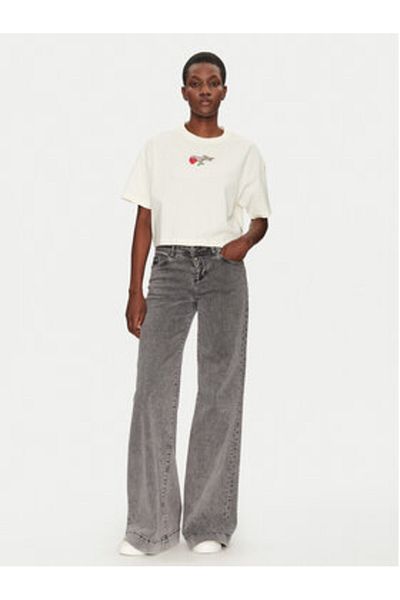 converse Tricou damă 10028306-A01 Ecru