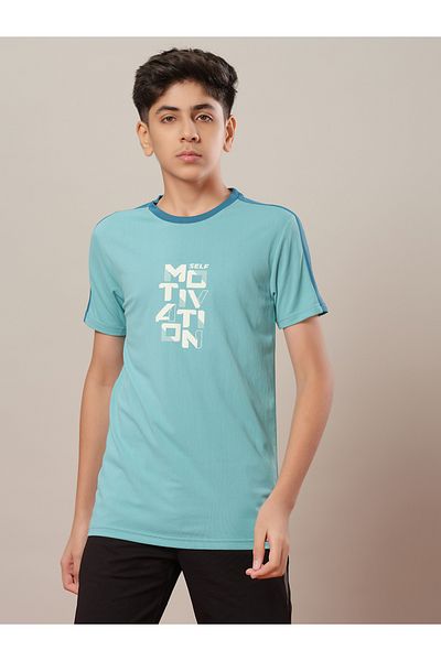 Technosport By Styli Color Block Short Sleeve Regular Fit T-Shirt