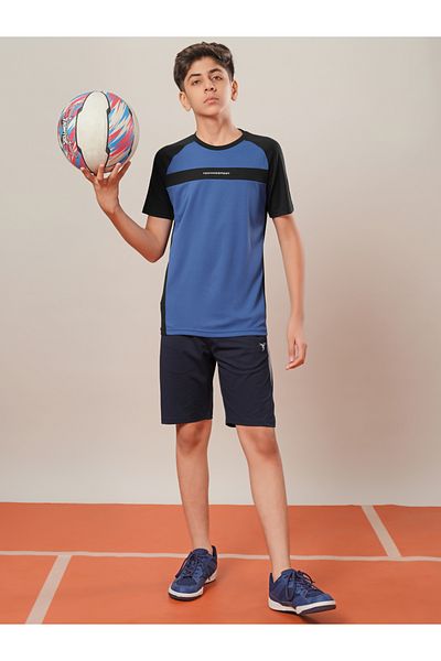 Technosport By Styli Boys Color Block Raglan Sleeve T-Shirt
