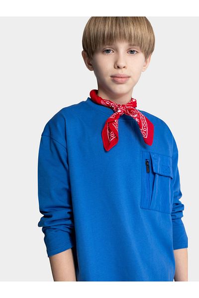 DeFacto Kids Blue Cotton Long Sleeve T-Shirt