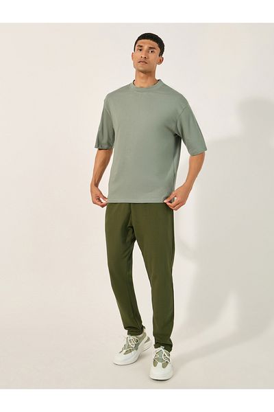 Styli Men Solid Oversized T-Shirt