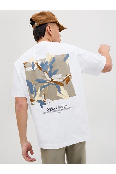 Jack & Jones Jorvarenna Painted Back Short Sleeve Crew Neck T-Shirt
