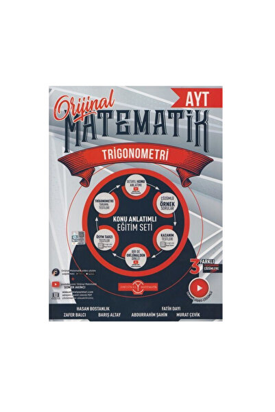 Orijinal Yayınları Orijinal YKS AYT Matematik Trigonometri Konu Anlatımlı Eği...