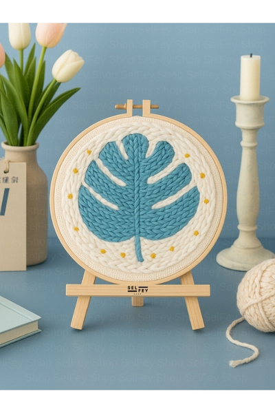 SelFey Başlangıç Seviye Yaprak Desenli Punch Kiti, Punch Nakış Seti