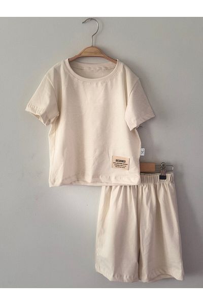 mb kids بدلة شورت صيفية أساسية للفتيات والأولاد من Armal