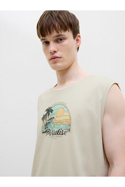 REBEL By Styli Graphic Print Round Neck Tank