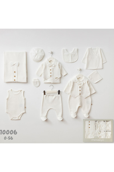 Pure Kids Store Kutulu %100 Organik Pamuk Müslin Kumaş Erkek Bebek Yelek Papy...