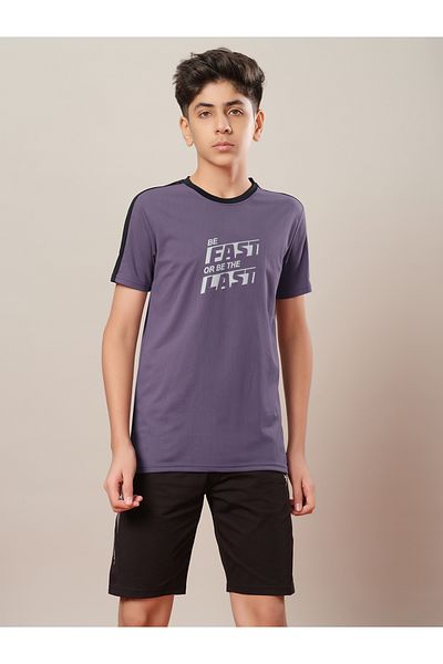 Technosport By Styli Color Block Crew Neck Regular Fit T-Shirt