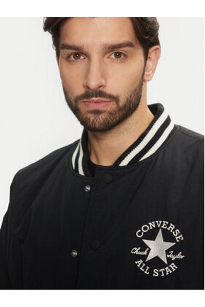 converse Geacă bomber Converse pentru bărbați 10026976-A01 Neagră