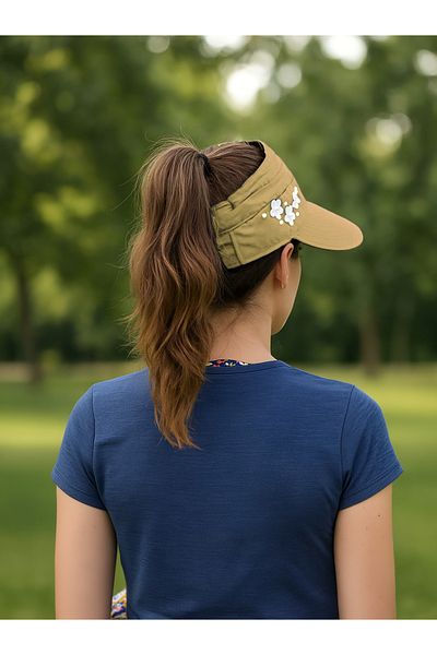 LAGRANZE Women's Wide Brim Visor Sun Hat - Adjustable Summer Brim Velcro Beach Hat
