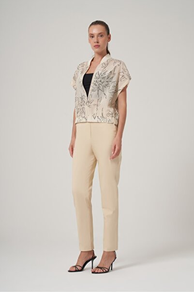 UTOPIAN Yüksek Bel Boru Paça Pantolon