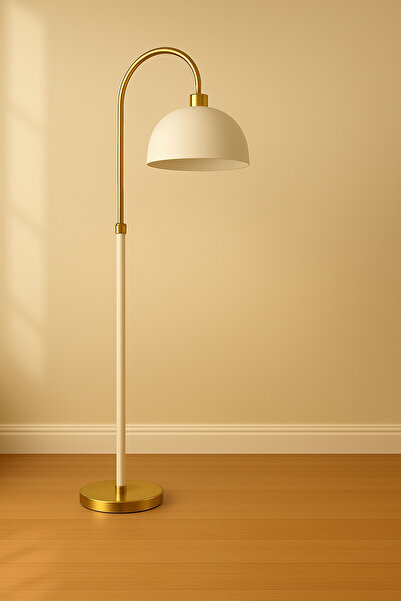 Vinner LuxArc Modern Kavisli Metal Lambader – Dekoratif Şık Aydınlatma