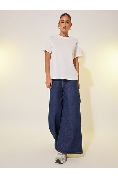 Styli Embroidered Round Neck T-Shirt