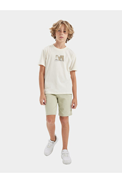 DeFacto Kids Round Neck Printed Short Sleeve T-Shirt