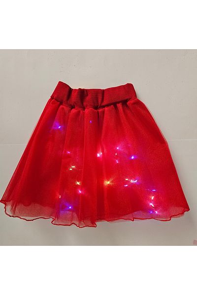 Beryka Fairy Led Lighted Fluffy Tutu Skirt |   2-10 Years Old Girl |   16 Layers Crystal Tulle