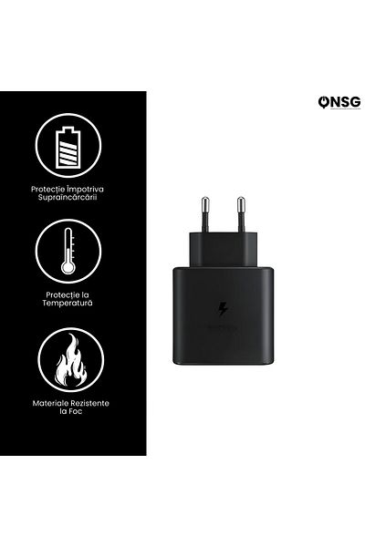 Samsung Încărcător rapid USB-C 15w, negru
