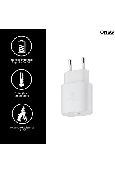 Samsung Încărcător rapid USB-C 15w, alb