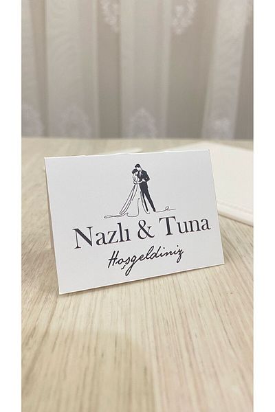 ARLetikettasarım Promise, Henna, Engagement, Wedding Twist Table Card 8X10 cm 25 Pieces - Arletikettasarım