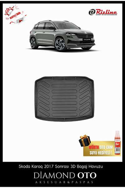 Rizline Skoda Karoq 3d Havuzlu Bagaj Havuzu 2017-2018-2019-2020-2021-2022-202...