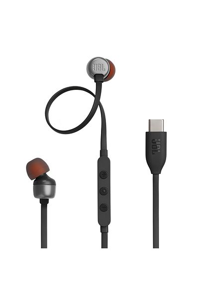 JBL Tune 310c Usb-c In-ear Headphones, Pure Bass, Hi-res, Microphone, Black