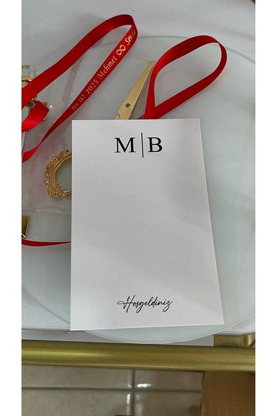 ARLetikettasarım Welcome Written Promise, Henna, Engagement, Wedding Gift and Table Card 9,5X15 cm 49 Pieces - Butiksosyal