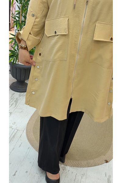 Meryemce Butik OVERSIZE CUPRA CUPRA ΚΑΠΑΚΙ (Κατάλληλο για μέγεθος έως 50)