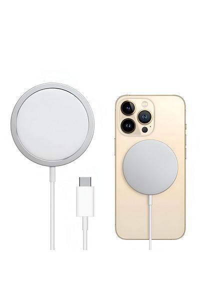 Apple Wireless Charger Magsafe, 15w, Usb-c, 1m, White