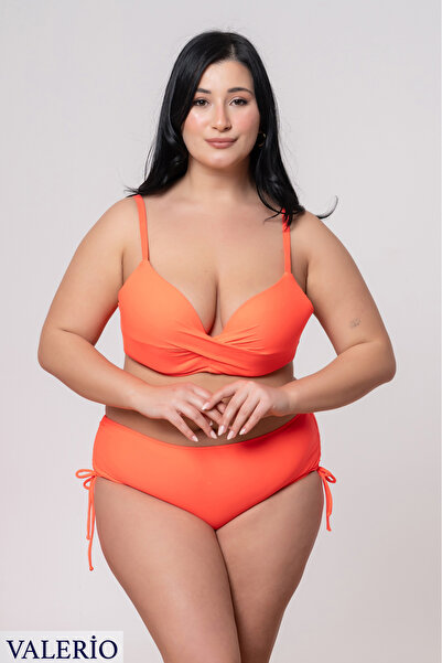 valerio Nar çiçeği kruvaze büyük beden bikini takımı