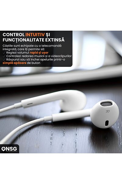 Apple Earpods Usb-c In-ear Headphones, Clear Sound, Microphone, Volume Control, White