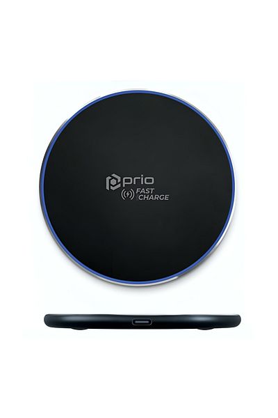 Prio Wireless Charger , Fast Charge 15w, Usb A - Usb-c, 1.2m, Black