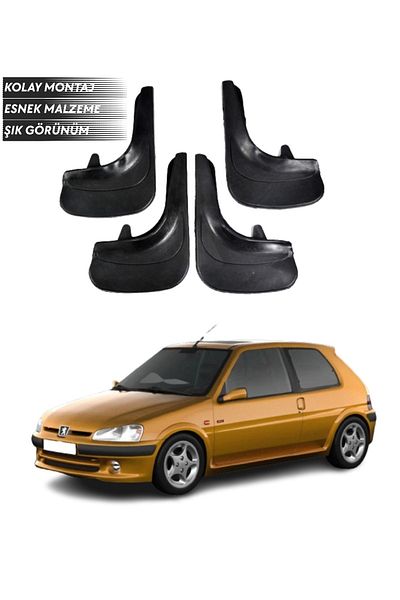 SONİKON LİNE Peugeot 106 Compatible 4-Piece Fender Mudguard Dust Cover Modified
