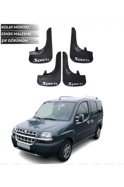 SONİKON LİNE Fiat Doblo 2 2010-2022 Compatible Sports 4-Piece Mudguard Mudguard Dust Cover Modified