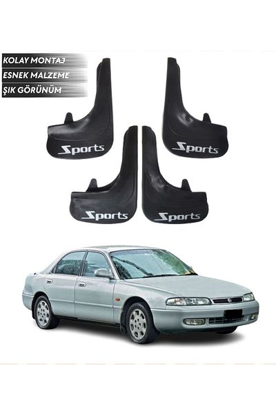 SONİKON LİNE Mazda 626 Compatible Sports Written 4-Piece Fender Mudguard Dust Cover Modified