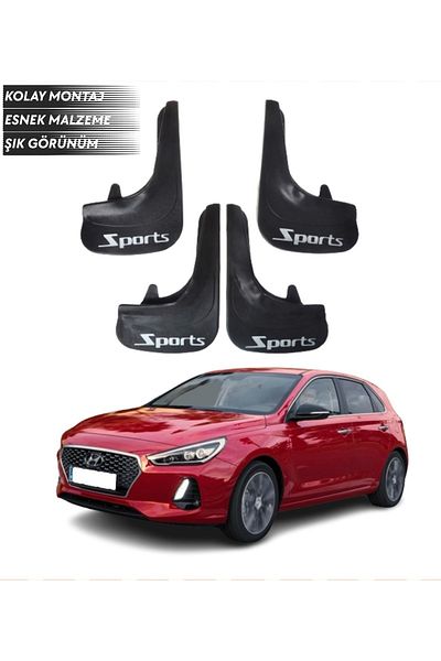 SONİKON LİNE Hyundai I30 Compatible Sports Written 4-Piece Fender Mudguard Dust Cover Modified