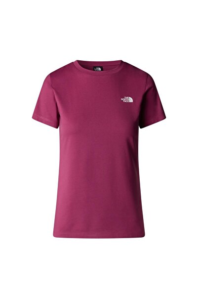 THE NORTH FACE Дамска тениска с кръгло деколте Simple Dome Slim в лилаво