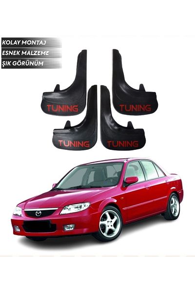 SONİKON LİNE Mazda 303 Familia Compatible Tuning Written 4-Piece Fender Mudguard Dust Cover Modified