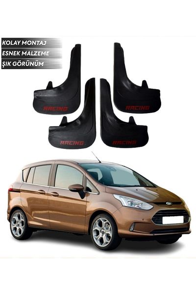 SONİKON LİNE Ford B Max Compatible Racing Written 4-Piece Mudguard Mudguard Dust Cover Modified
