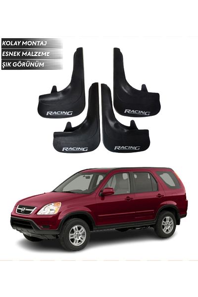 SONİKON LİNE Honda Cr-V 2002-2007 Compatible Racing Written 4-Piece Mudguard Mudguard Dust Cover Modified