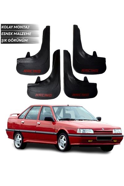 SONİKON LİNE Renault R 21 Racing Written 4-Piece Mudguard Mudguard Dust Cover Compatible with All Cases Modified
